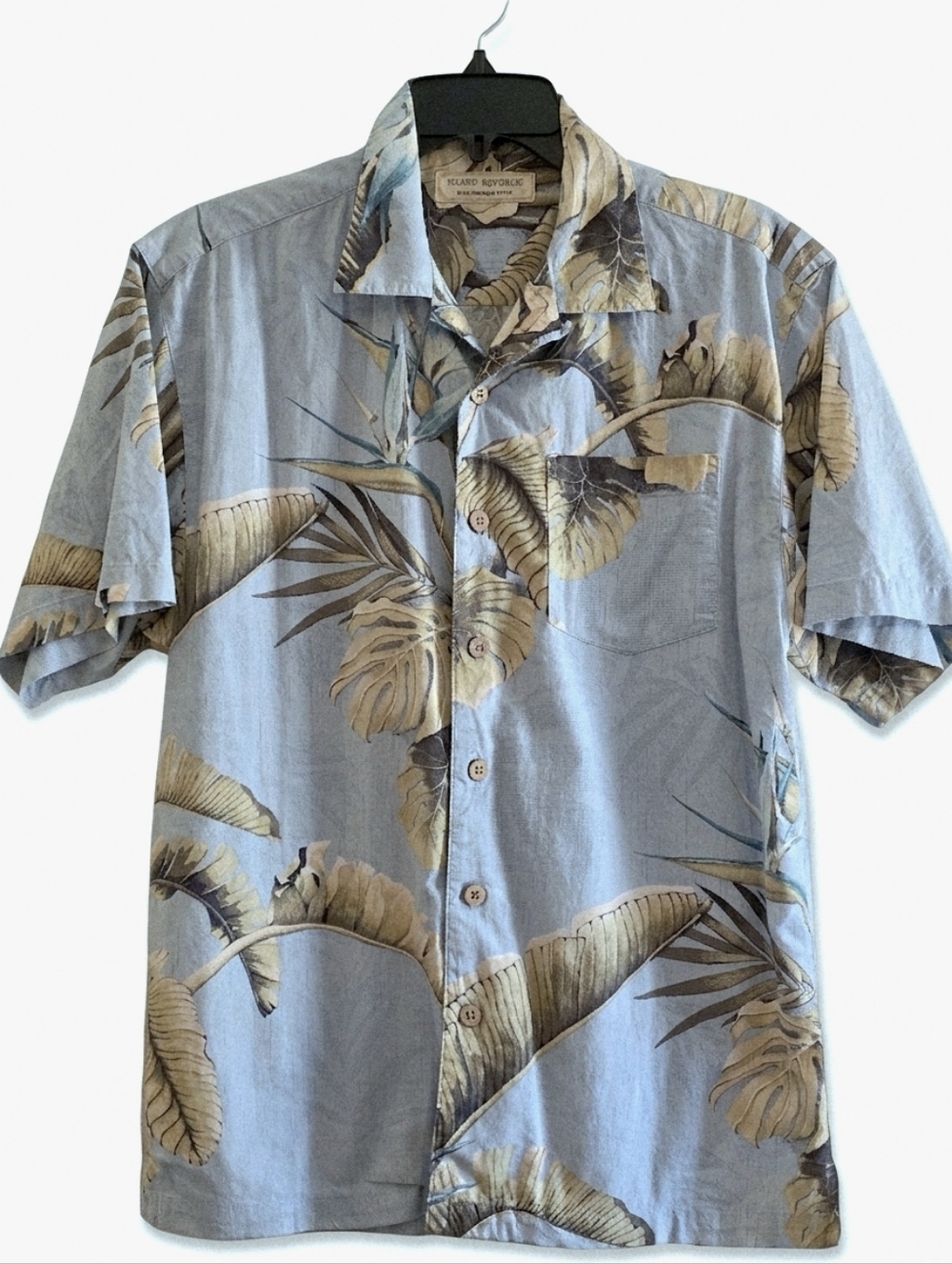 Island Republic Men's Tropical Hawaiian Shirt Small Cotton Blend Resortwear